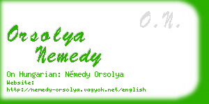 orsolya nemedy business card